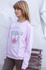1030 Cheetah She's A Vibe Ls Sweatshirt / RECYCLED KARMA BRANDS