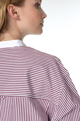 Benita Shirt Merlot Stripes / COLLECTOR CLUB