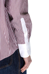 Benita Shirt Merlot Stripes / COLLECTOR CLUB