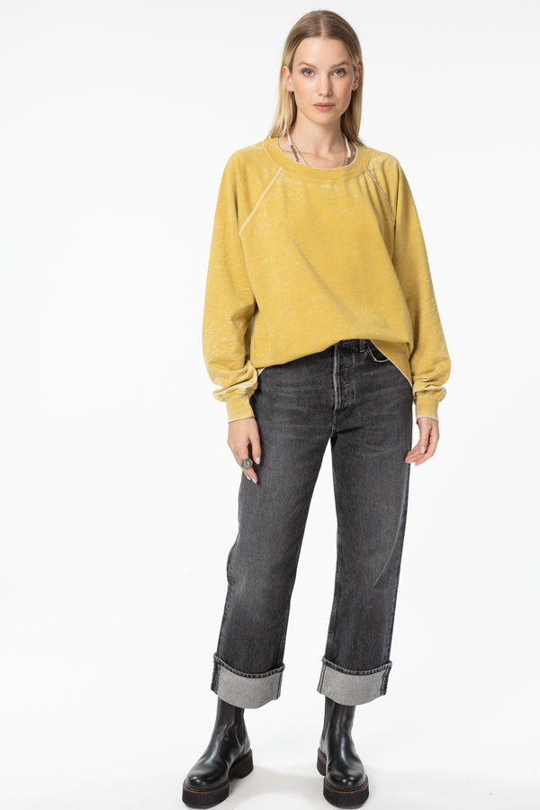 Mustard Sweatshirt / RECYCLED KARMA BRANDS
