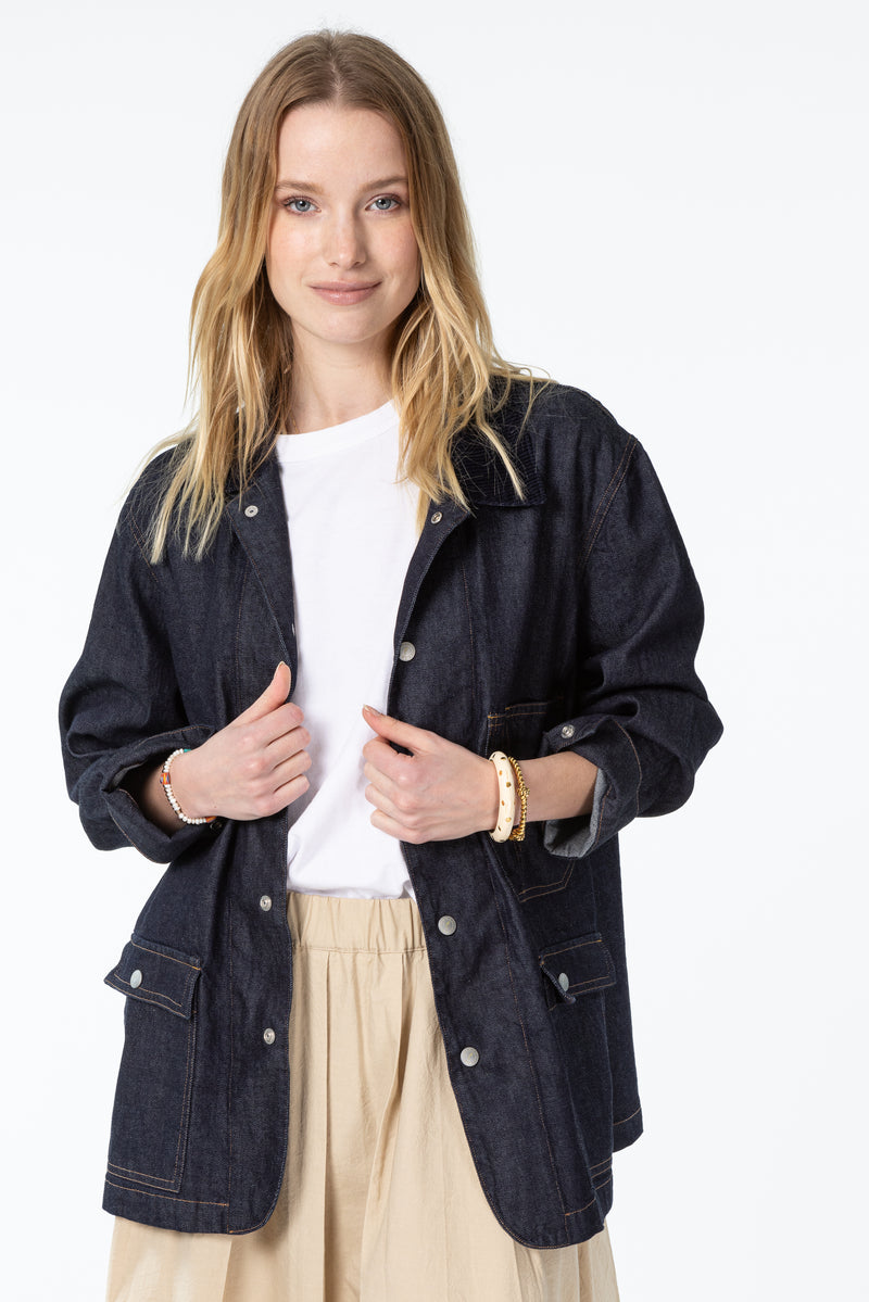 Sam Jacket Indigo Denim / SARAH WEAR