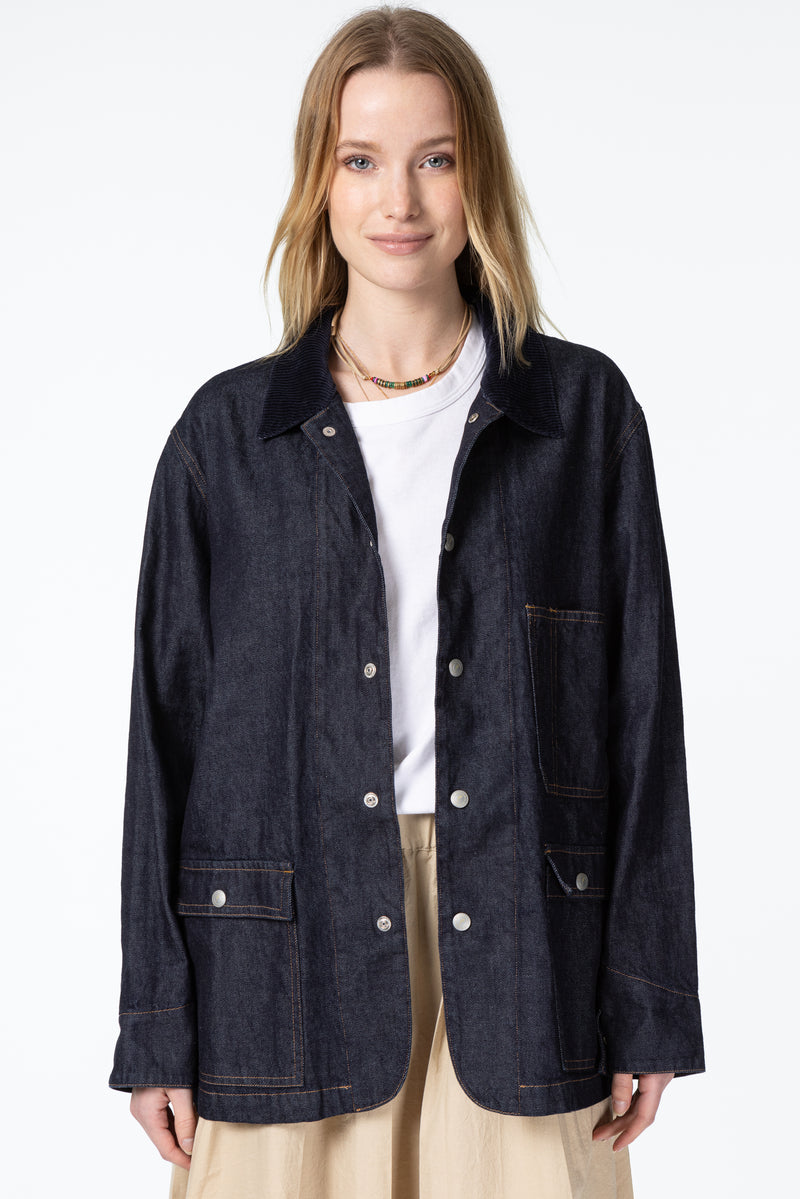 Sam Jacket Indigo Denim / SARAH WEAR