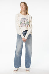 The  College Sweatshirt W/ Woodsy Trail Graphic / THE GREAT