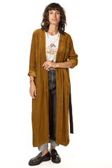 Fluid Ribbed Velvet Dustcoat / FORTE FORTE