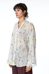 Voile Oversized Shirt Love / FORTE FORTE