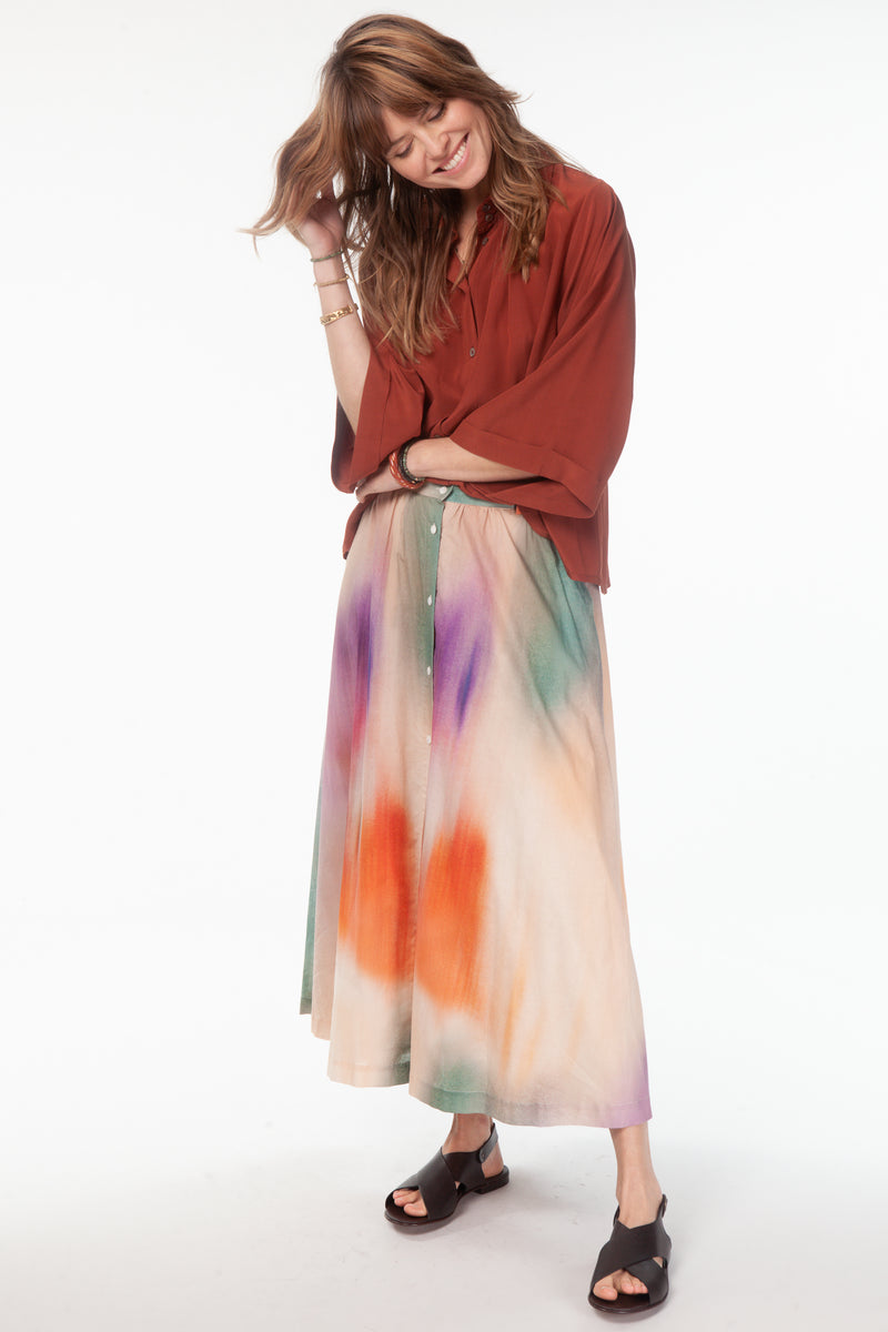 3/4 SLEEVES SHIRT WITH PLEATS / VALENTINE GAUTHIER